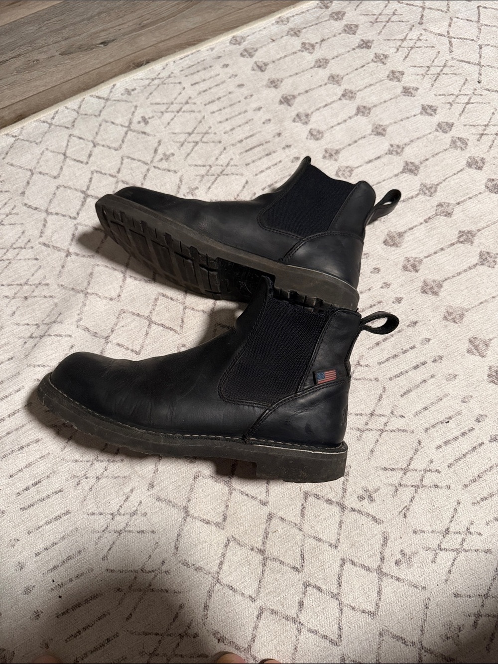 Danner Black Leather Bull Run boots size 11 - Picture 2 of 4